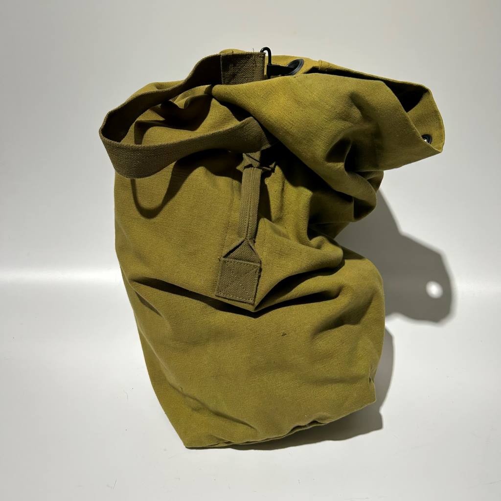 DUFFLE BAG, Khaki with Canvas Strap